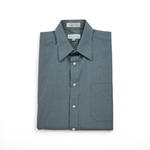 Reconditionné - Chemise Classique Homme Uni Gris - Taille M - Homme - Gris