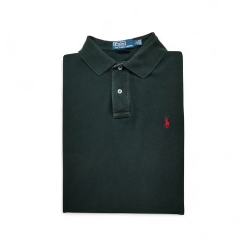 Reconditionné - Polo Manches Courtes Homme Noir - Taille L - Homme - Noir