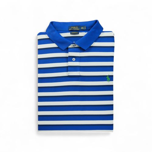 Reconditionné - Polo Manches Courtes Homme Bleu - Taille 2xl - Homme - Bleu