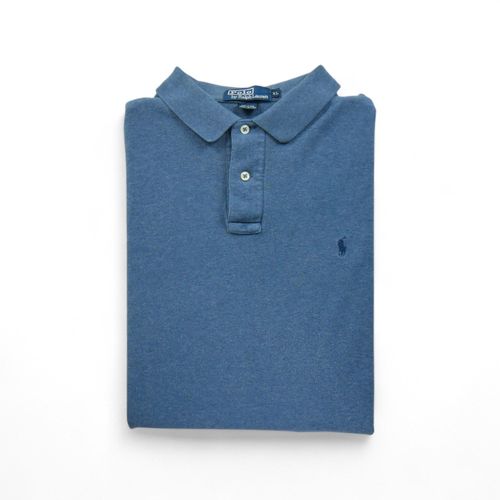 Reconditionné - Polo Manches Longues Homme Bleu - Taille Xl - Homme - Bleu