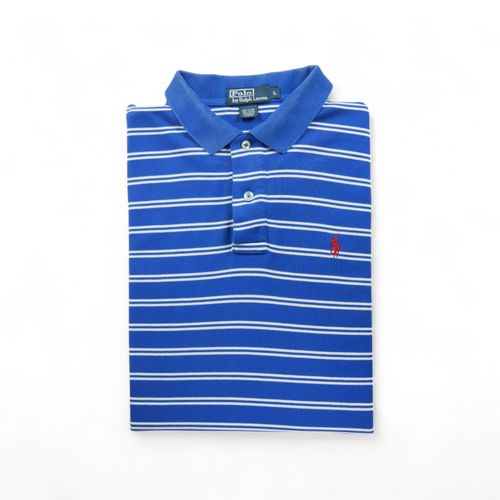 Reconditionné - Polo Manches Courtes Homme Bleu - Taille L - Homme - Bleu