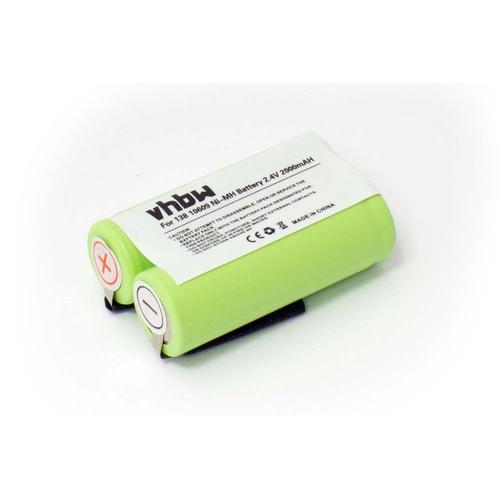 Vhbw Batterie Pour Rasoir, Brosse À Dents (2000mah, 2,4v, Nimh) Compatible Avec Remington Ms-280,Ms-290,Ms-900,Ms2-280,Ms2-290,Ms2-390,R-5130,R-600