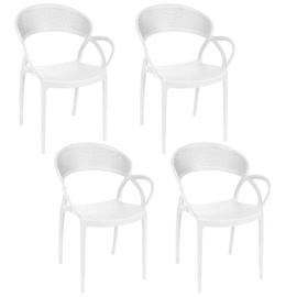 Chaise Design En Plastique Blanc PAIUTE - Chaise Pas Cher