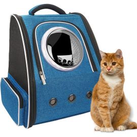 Sac À Dos Pour Petits Chiens, Sac Transport Chat Chien Respirant Et Pliable Pour Chats, Lapins, En Maille Douce Pour Les Voyages En Plein Air, Avec Boucle De Collier Intégrée