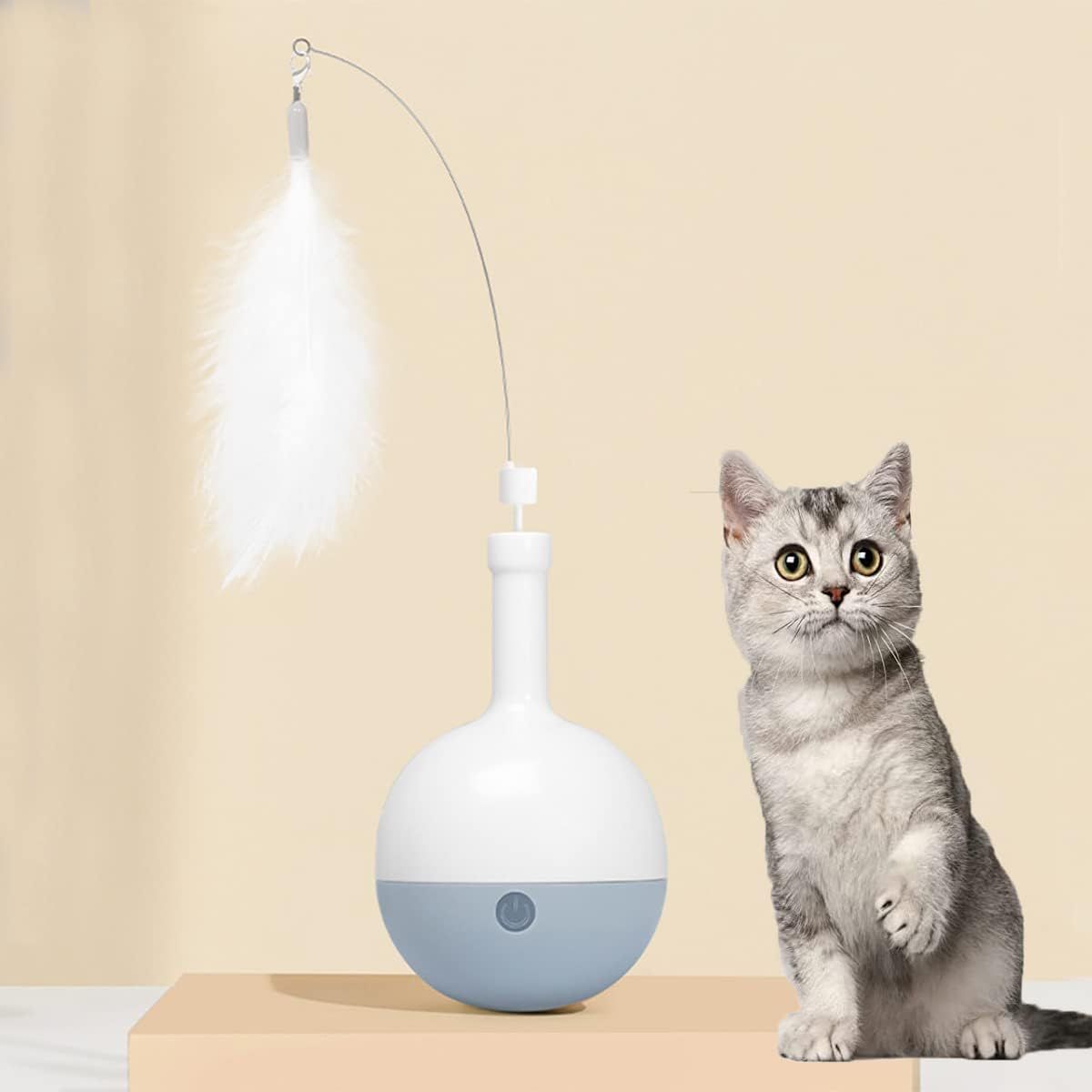 2 En 1 Jouet Chat Interactif, Jeux Chat Intelligent Avec Plu...