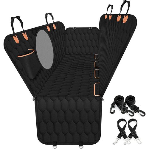 Housse Protection Chien Voiture, Protection Siege Voiture Pour Chien Housses De Siège Arrière Pour Animaux De Compagnie, 152 * 162 Cm, Filet Ovale Ouvert, 1 Pièce
