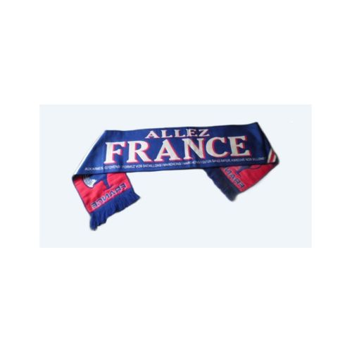 Neuf - Echarpe Tricolore - Allez France (135 X 19 Cm) - Supporter Foot Ou Rugby