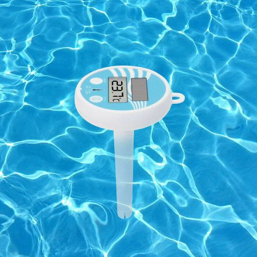 Thermomètre Pour Piscine - Thermomètre Flottant De Piscine,Thermomètre Solaire Flottant Avec Écran Lcd, Résistant Aux Chocs Pour Tous Les & Piscines, Spas, Aquariums & Les Étangs Du Poisson (Bleu)