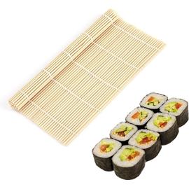 Set à sushis, Kit de fabrication de sushis en Bamboe de 9 pièces,  comprenant 2 nattes