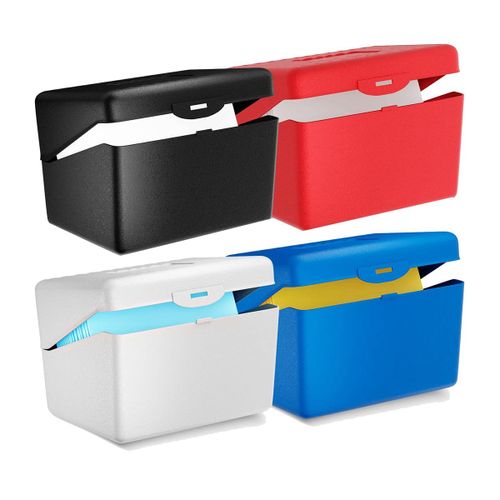 Porte-Cartes D'index 3x5 Pour Cartes Flash, Cartes De Visite, Papeterie De Recettes Et Fournitures De Bureau Scolaires, 4 Couleurs