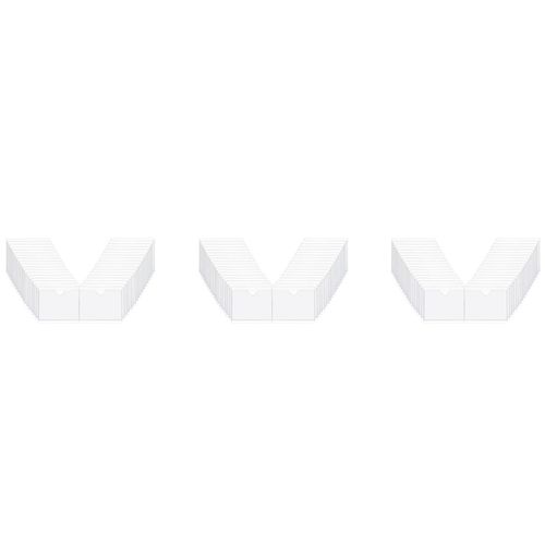 108 Pi¿¿Ces ¿¿Tiquette Autocollante Porte-Cartes Index Pochettes Support 6x8.5cm Porte-Cartes En Plastique Transparent Porte-¿¿Tiquette Adh¿¿Sif