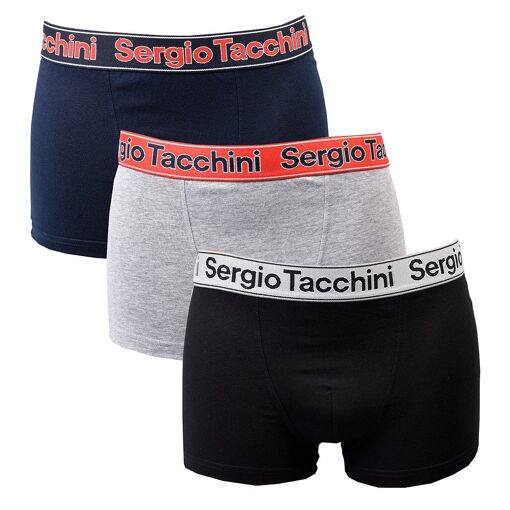 Lot De 4 Boxers SERGIO TACCHINI - Taille M, Coton/élasthanne, Noir, Neufs Avec étiquettes