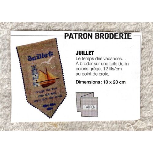 Patron Broderie Modes Et Travaux N° 1496 : Juillet