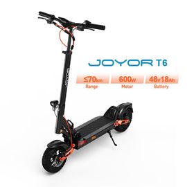 Trottinette Électrique Joyor T6 Pour Adultes, 600 W, 10 Pouces, Tout-Terrain, Avec Batterie 48 V 18 Ah, Autonomie 70 Km - Noir