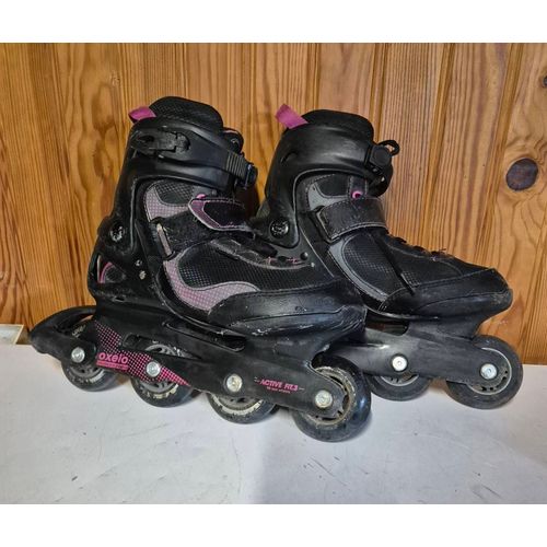 Roller Oxelo Décathlon Active Fit 3 Noir Et Rose Taille 39