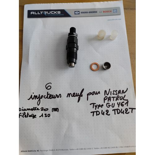 Injecteurs Nissan Patron Type Moteur Td42
