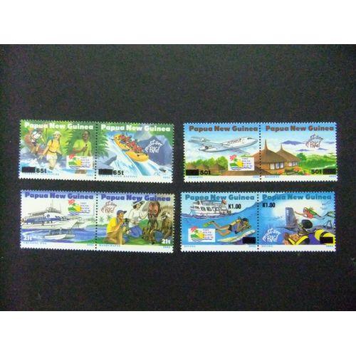 52 Papua New Guinea Nouvelle-Guinée 1995 / Tourisme / Yvert 724 / 731 Mnh
