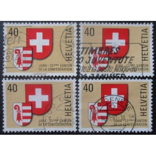 Suisse N°1071 X 4 Oblitéré