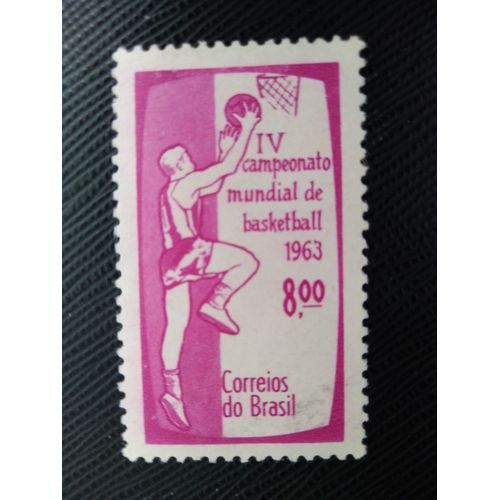 Timbre Bresil ( Yt 732 ) 1963 Iv Championnat Du Monde De Basketball - Rj