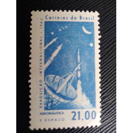 Timbre Bresil Y T 729 Expo Internationale De L'Aéronautique Et L'Espace, Sao Paulo 1963(230509 )