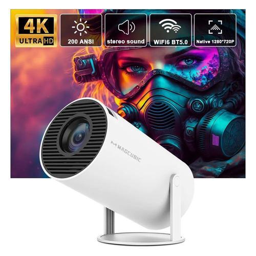 Vidéoprojecteur Portable Projecteur Full HD 4K Wifi 6 Android Film Vidéo LED Home Cinéma