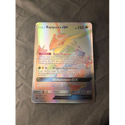 Carte Pokémon Rayquaza Gx Arc En Ciel 