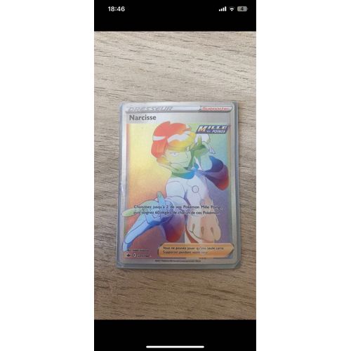 Narcisse 221 198 Dresseur Arc En Ciel Secr Te Mille Poings - Ultraboost X Epée Et Bouclier 6 R Gne De Glace - Coffret De 10 Cartes Pokémon Françaises
