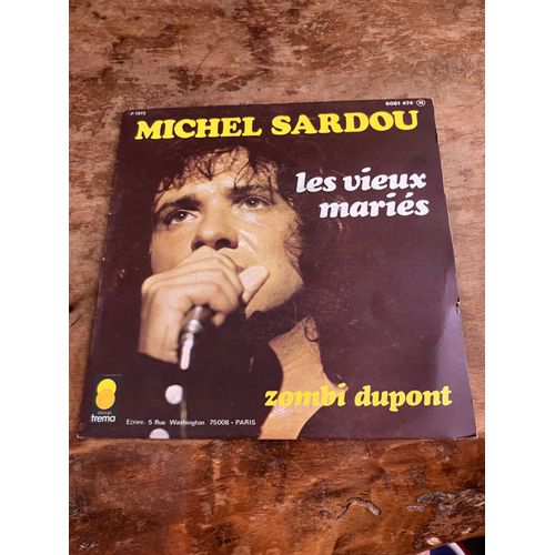 Disque Vinyle 45t Michel Sardou "Les Vieux Mariés"