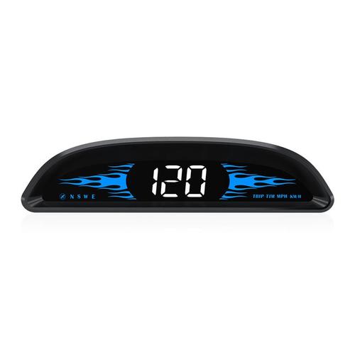 4 Compteur De Vitesse Hud Pour Voiture - Affichage Universel Du Pare-Brise Mph/Kmh - Indicateur De Vitesse Numérique - Détecteur De Vitesse Gps - Alarme De Survitesse, Usb Prêt À L'emploi