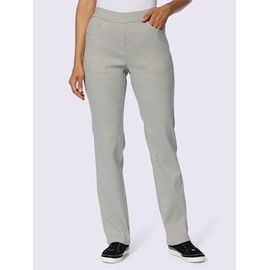 Pantalon Extensible Très Élastique - - Kaki-Écru À Motifs