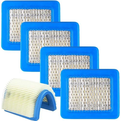 Filtre À Air Moteur 5pcs Moteur Filtre Air Tondeuse à Gazon Accessoires Filtre Air Cartouche Filtre Air pour Tondeuse Poussée Remplacement Bleu Filtre Air Tracteur 13cm*11cm