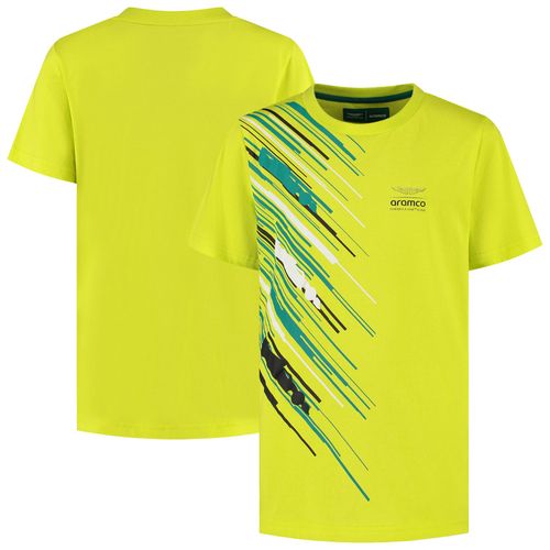 T-Shirt Graphique Aston Martin Aramco Cognizant - Jaune - Enfants