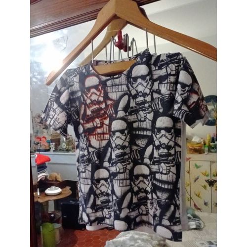 Tee-Shirt Blanc/Noir 5 Ans Star Wars.