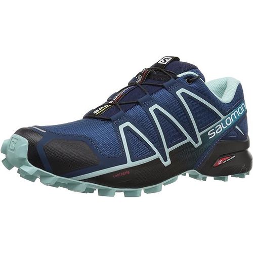 Salomon Femme Speedcross 4 W Chaussures De Trail, Bleu Poseidon Eggshell Blue Black, 38 Eu