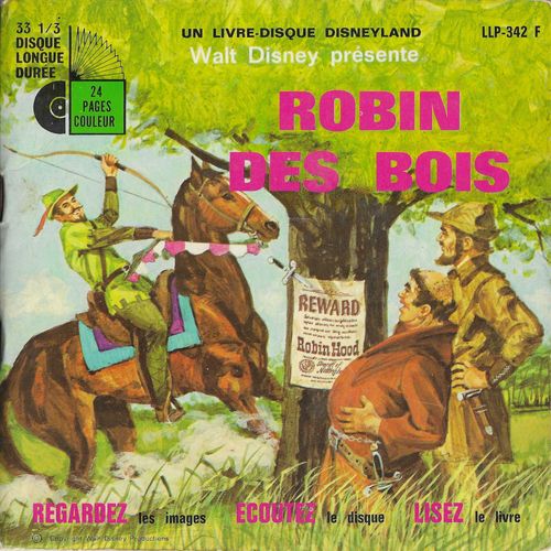Jean Desailly : Walt Disney Présente Robin Des Bois (Livre Disque) (17cm)