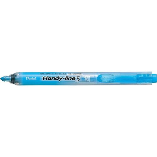 Pentel Surligneur Handy-Line S Rétractable/Rechargeable Bleu Clair