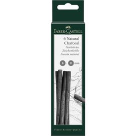 Faber-Castell Blister Fusain Naturel Pitt 6-11mm