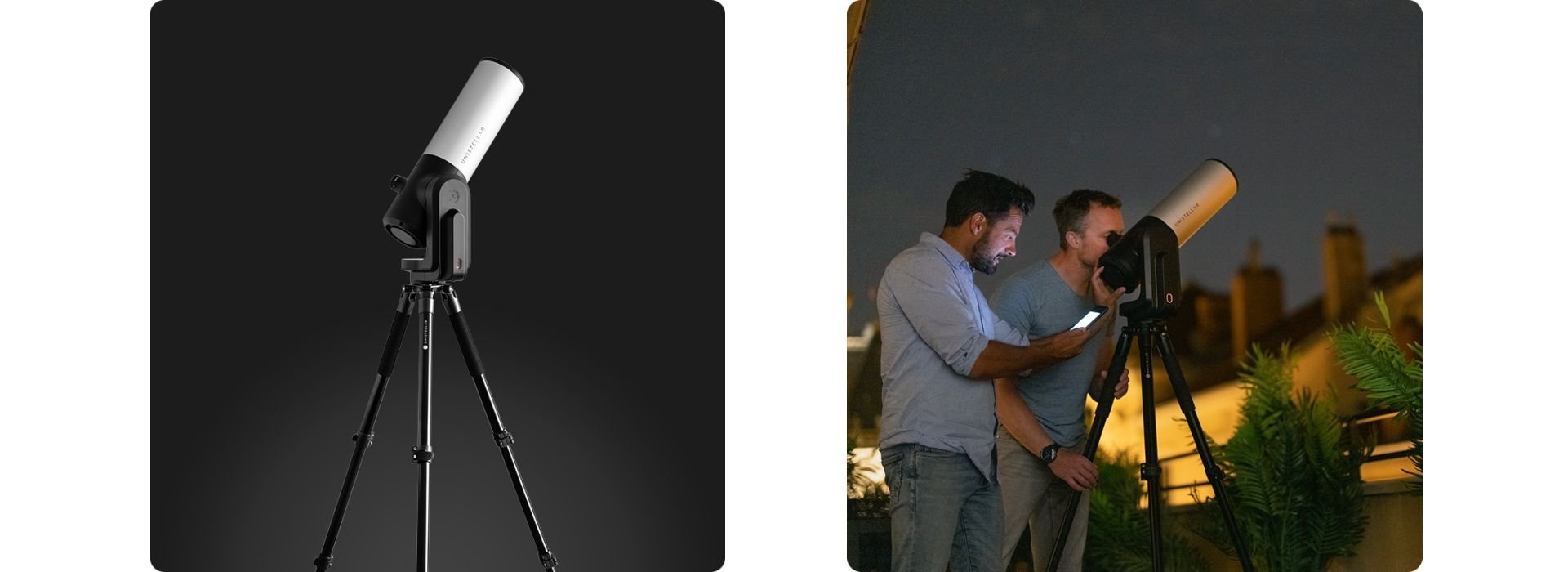 T�lescope Unistellar eVscope 2 Noir et Gris image 1 | Rakuten