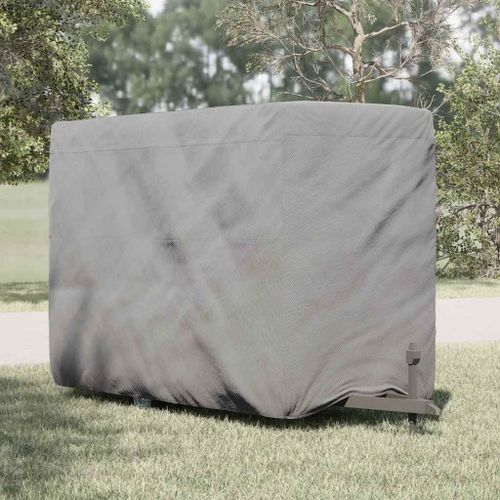Vidaxl Housse De Remorque Chevaux Gris 396x178x250 Cm Tissu Non Tissé