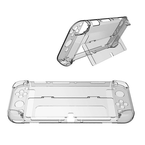 Étui Rigide Résistant Aux Rayures Pour Nintendo Switch, Étui Transparent Comme Du Cristal Avec Support