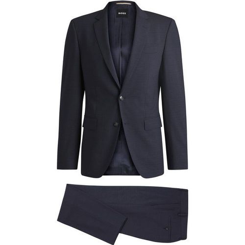 Costume Slim En Tissu Stretch À Micro Motif110,44,46,48,52,54,58,98