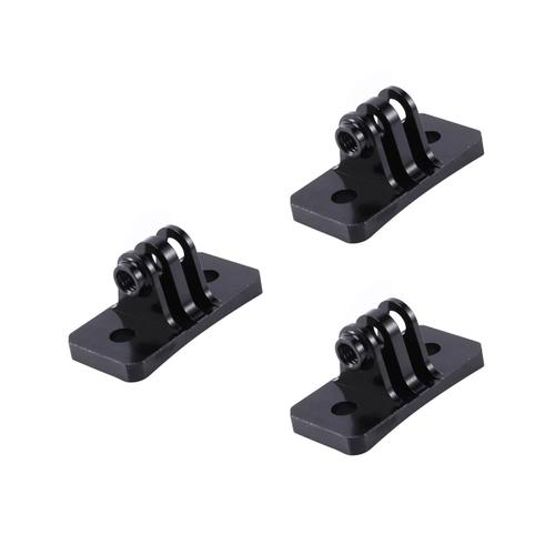 3X Supports Fixes de Casque de Parachutisme CNC pour Hero 1 2 3 3+ 4 5 Session / / SJ / GitUp Camera de Sport Noir