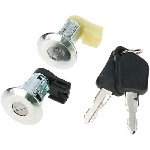 Paire De Barillets De Serrure De Porte Avant Avec Clés Pour Peugeot 106 Mk2 1997-2004 205 405