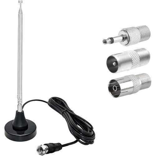 Asas456-Antenne Radio Dab Télescopique Antenne,Fm Radio Télescopique Antennes Numérique,Antenne Fm Télescopique Magnétique,Antenne-Radio Fm Dab Intérieur,Antennes Radio Dab Intérieur-Télescopique