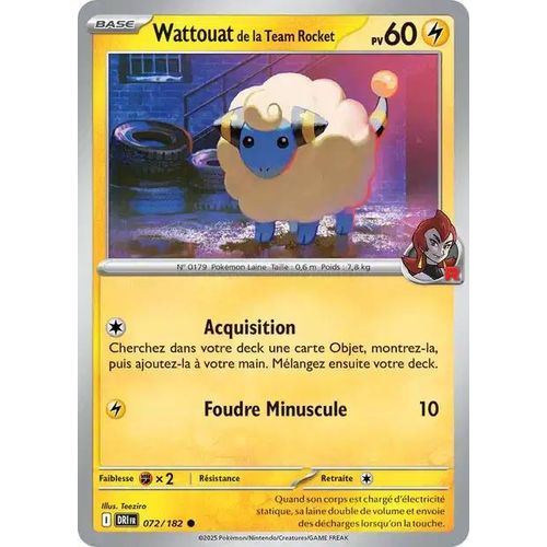 Carte Pokémon - Wattouat De La Team Rocket - 072/182 - Ev10 Rivalités Destinées