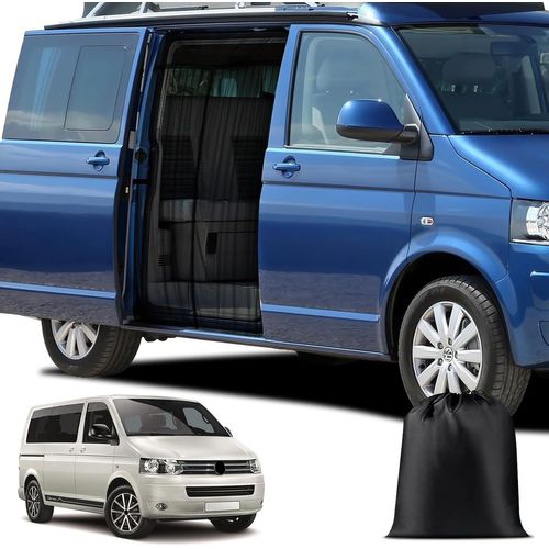 asas456-Moustiquaire Magnétique Personnalisée Pour Vw T6 Pour Porte Latérale,Moustiquaire Van Pour Porte Latérale,Moustiquaire Avec Fermeture Éclair Sur Porte Centrale
