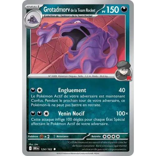 Carte Pokémon - Grotadmorv De La Team Rocket - 124/182 - Ev10 Rivalités Destinées