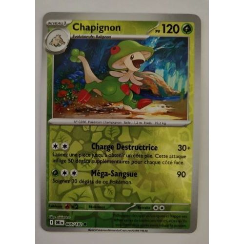 Pokemon Chapignon 006 / 182 Reverse Ev10 Rivalités Destinées