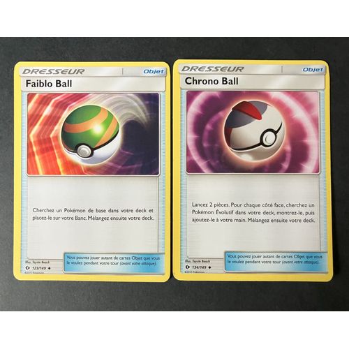 Soleil Et Lune - Faiblo Ball (123) + Chrono Ball ( 134/149)