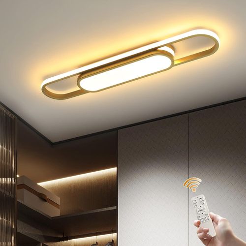 Asas456-Luminaire Plafonnier Led Moderne Plafonnier Lampe De Plafond Avec Télécommande Luminaire Plafond Pour Salon Cuisine,Salle À Manger,Chambre 70cm
